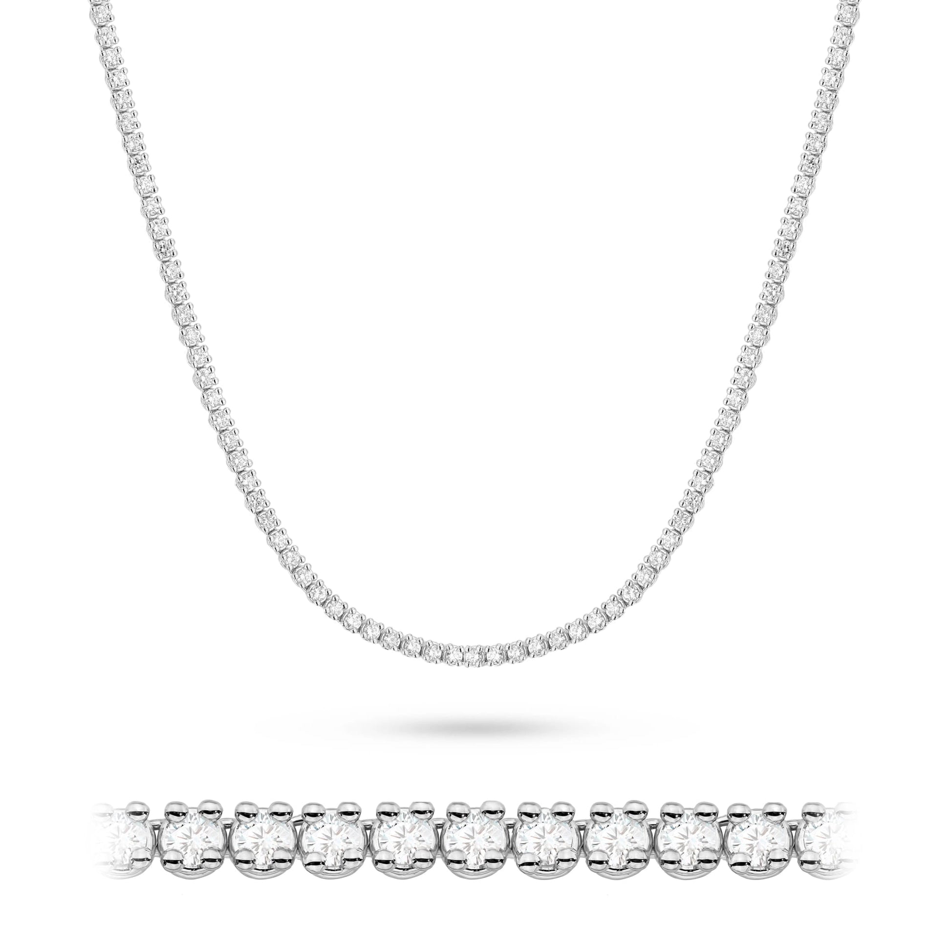 Colier Aur 14K cu Diamante de Laborator 6.90 ct
