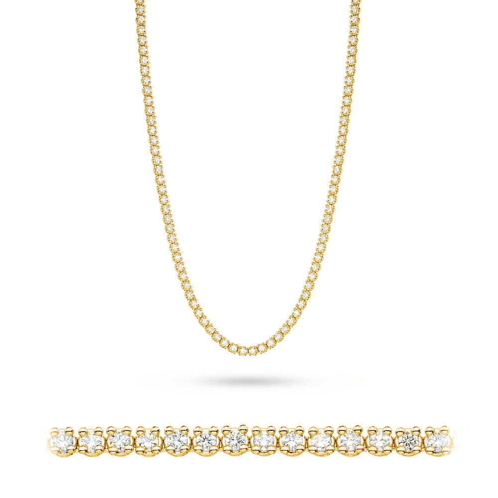 Colier 14 K cu Diamante 6.90 ct