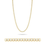 Colier Aur 14K cu Diamante de Laborator 6.90 ct