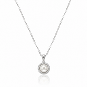 Colier Argint 925 cu Perla si Zirconii