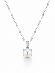Colier Argint 925 cu Perla si Zirconii