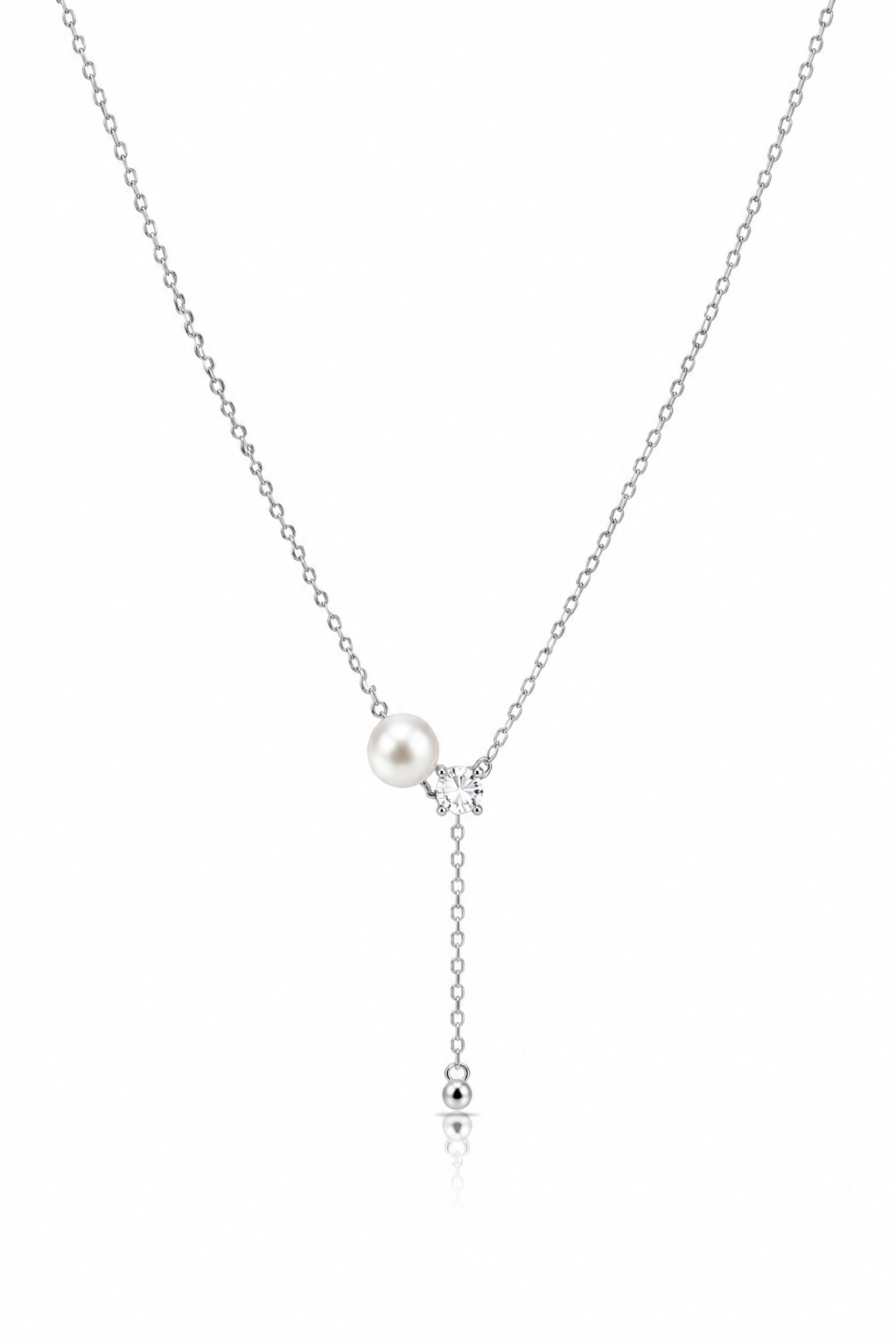 Colier Argint 925 cu Perla si Zirconiu