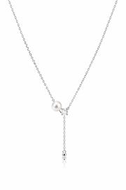 Colier Argint 925 cu Perla si Zirconiu