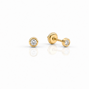 Cercei Filet cu Protectie - Aur 14k