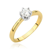 Inel Aur 14K cu Diamant Natural 0.40 ct