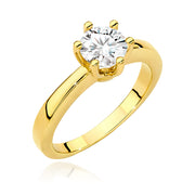 Inel Aur 14K cu Diamant Natural 0.70 ct