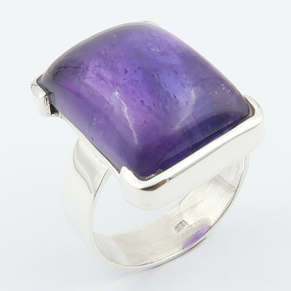 Inel Argint 925 cu Ametist Cabochon