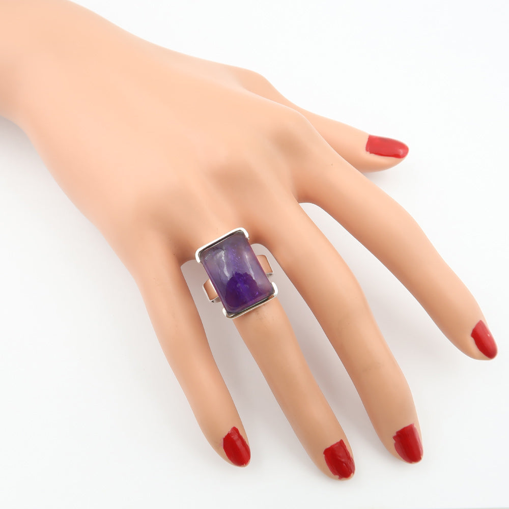 Inel Argint 925 cu Ametist Cabochon