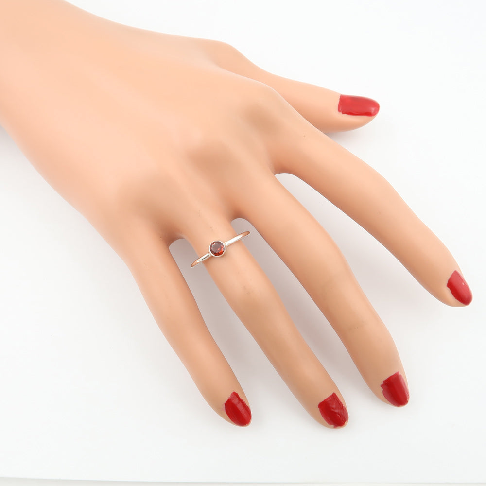 Inel Argint 925 cu Garnet