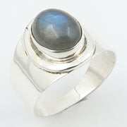 Inel Argint 925 cu Labradorit Cabochon