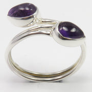 Inel Argint 925 cu Ametist Cabochon