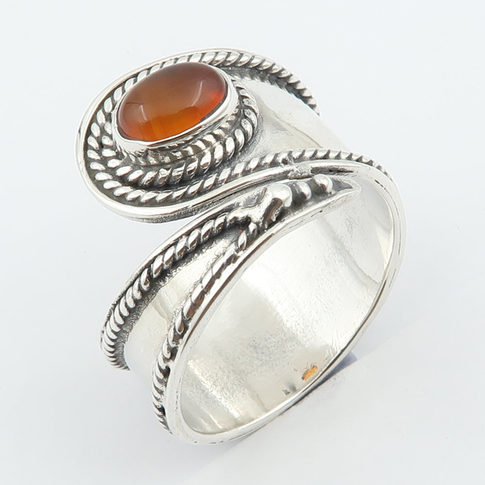 Inel Argint 925 cu Carnelian Cabochon