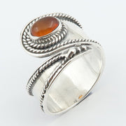 Inel Argint 925 cu Carnelian Cabochon