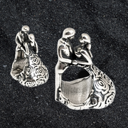 Talisman Argint 925 rodiat Cuplu Simulated Diamond