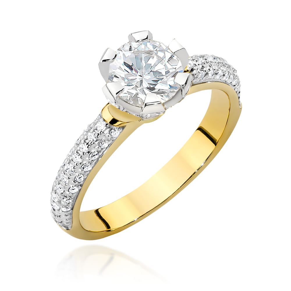 Inel Aur 14k cu Diamante 1.12 ct