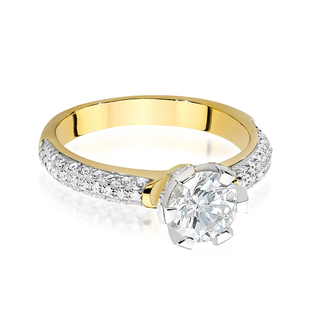 Inel Aur 14k cu Diamante 1.12 ct