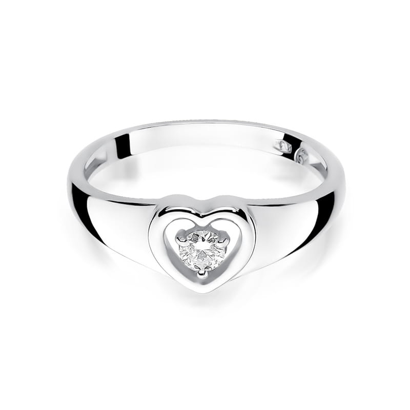 Inel Aur 9K cu Diamant Natural 0.10 ct