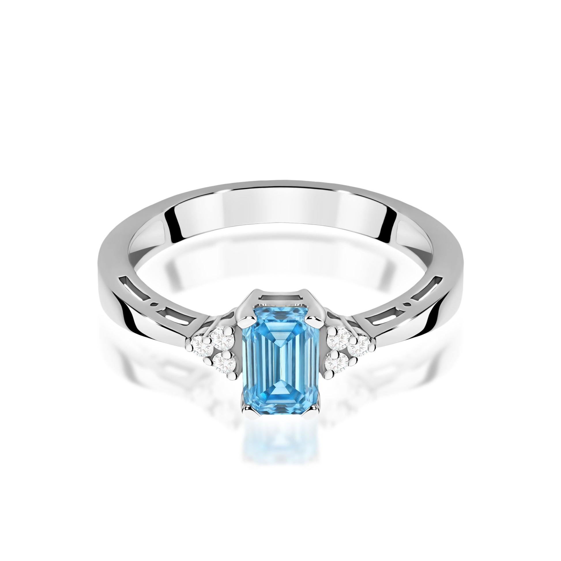 Inel Aur 14K cu Diamante de Laborator 0.53 ct