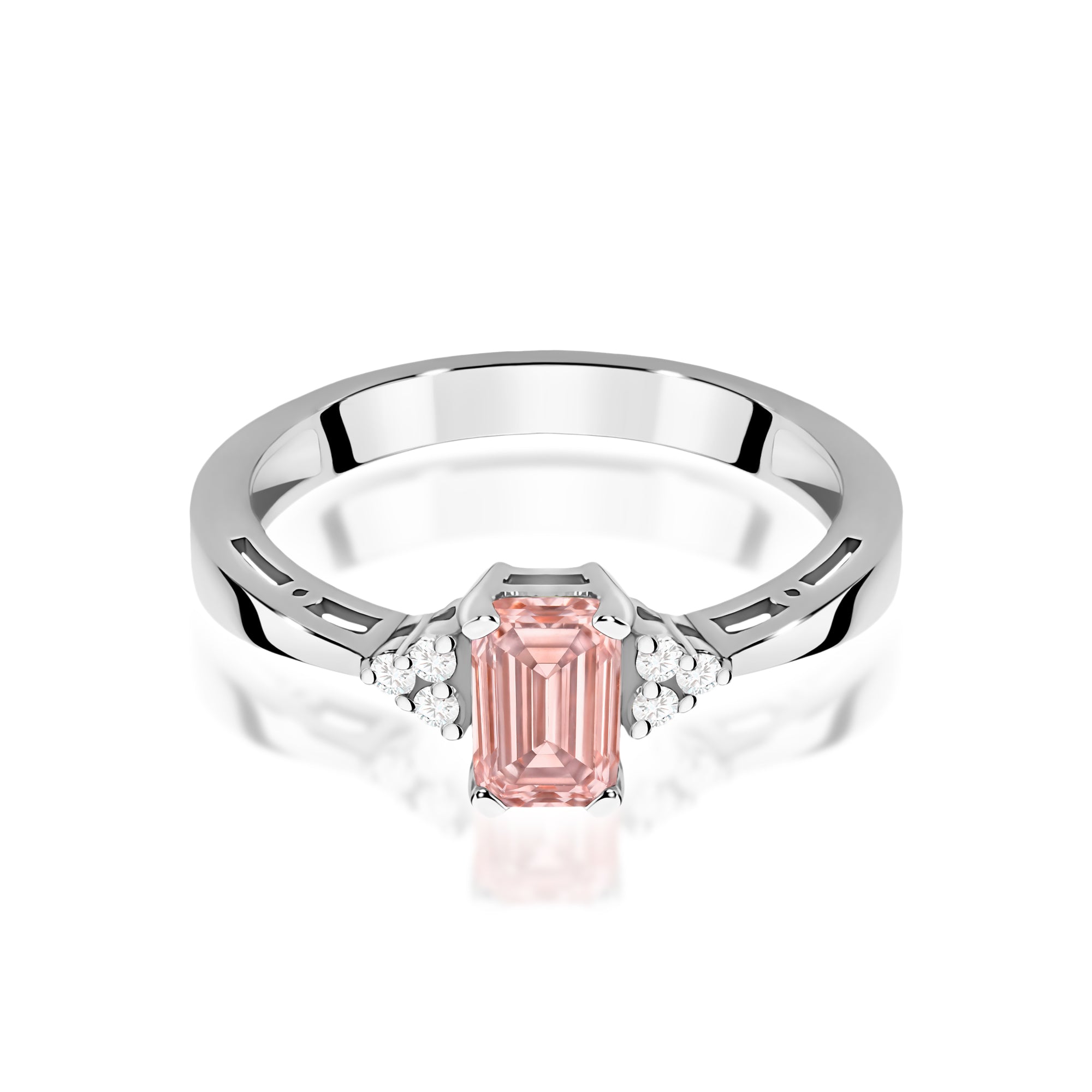 Inel Aur 9K cu Diamante de Laborator 0.53 ct