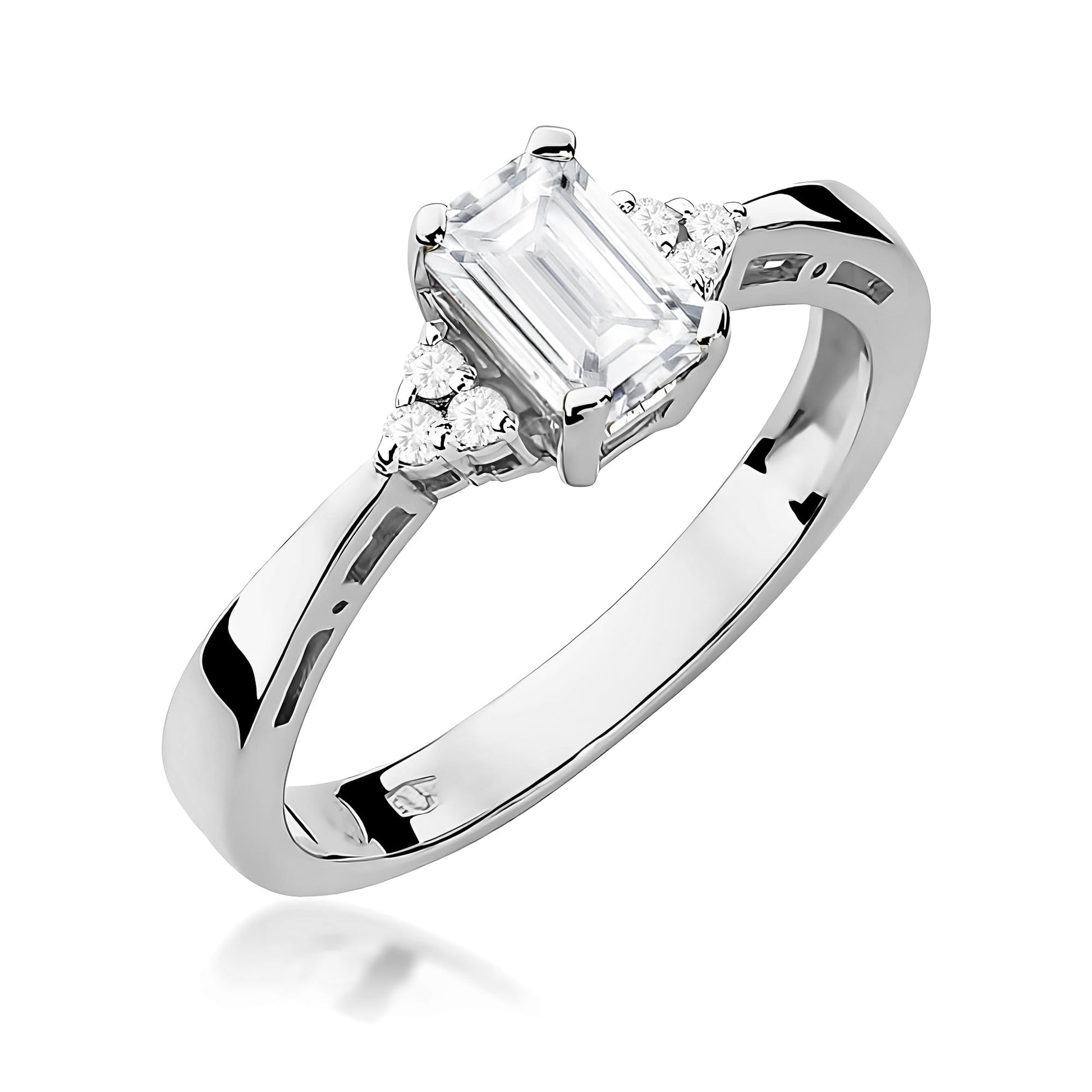 Inel Aur 9K cu Diamante de Laborator 0.63 ct