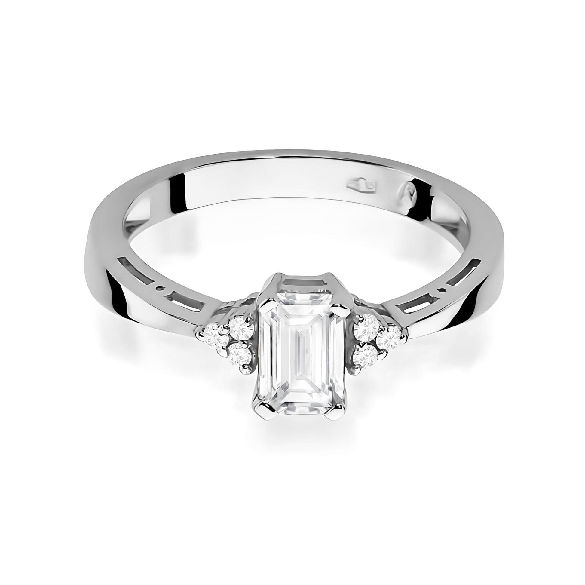 Inel Aur 9K cu Diamante de Laborator 0.63 ct