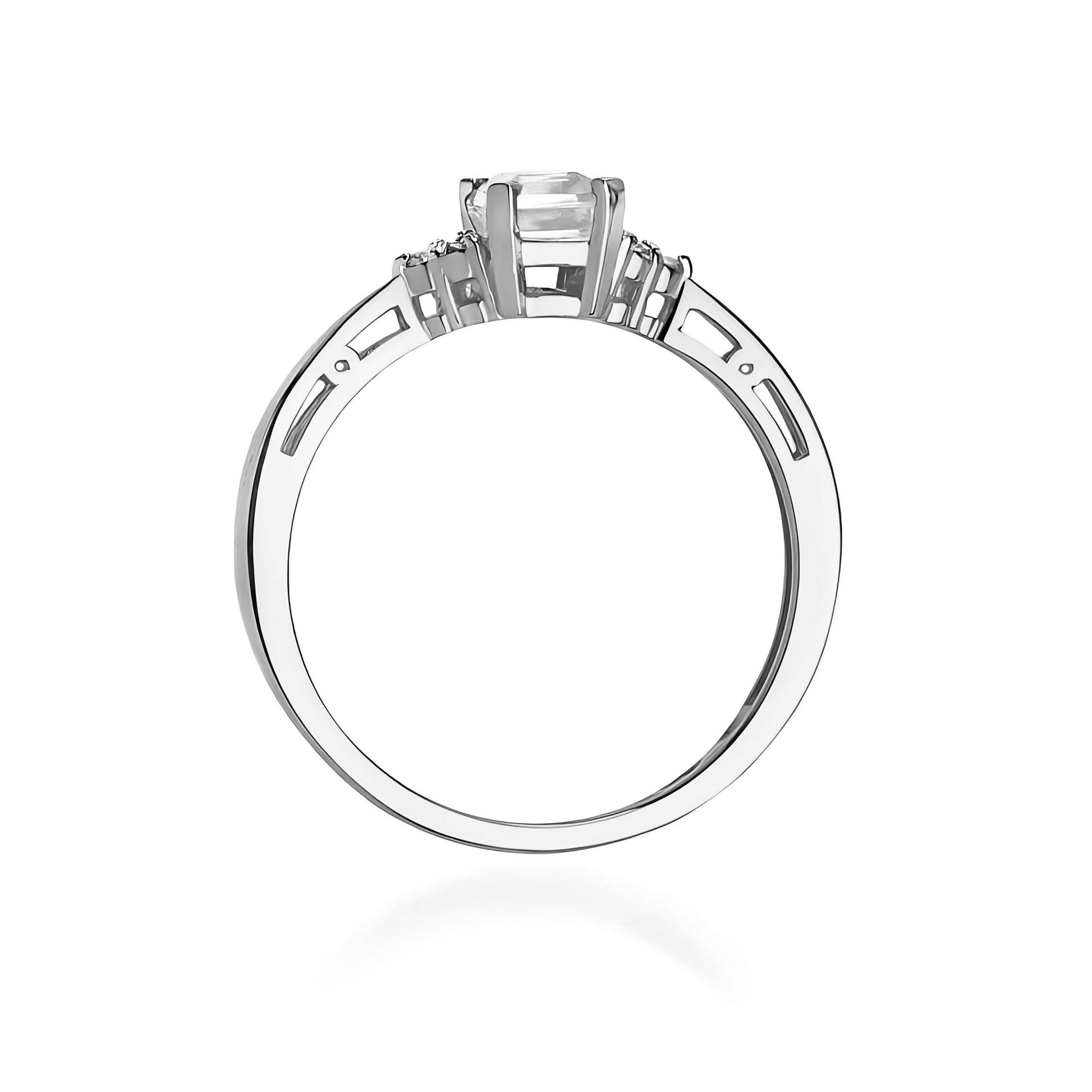 Inel Aur 9K cu Diamante de Laborator 0.63 ct