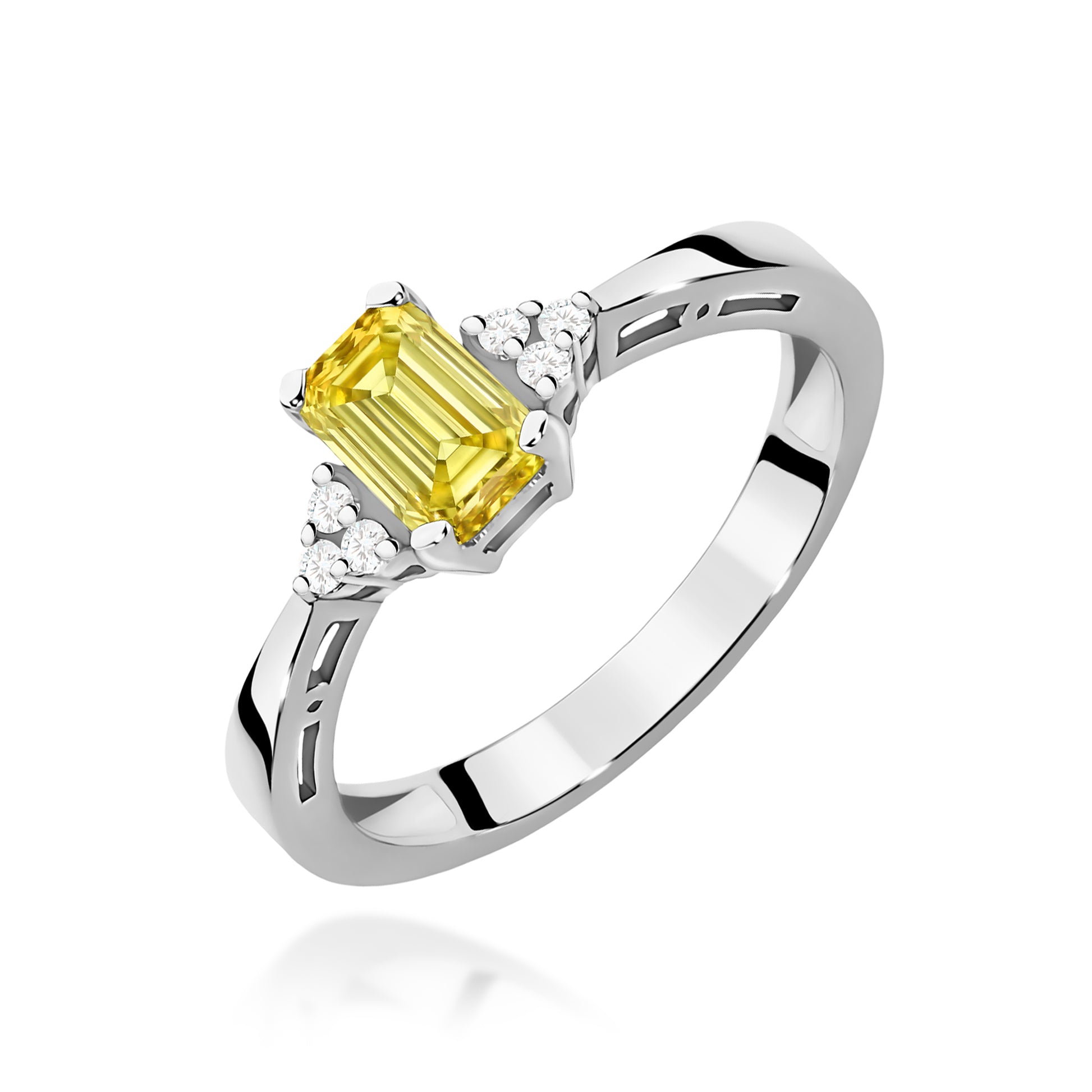 Inel Aur 9K cu Diamante de Laborator 0.53 ct
