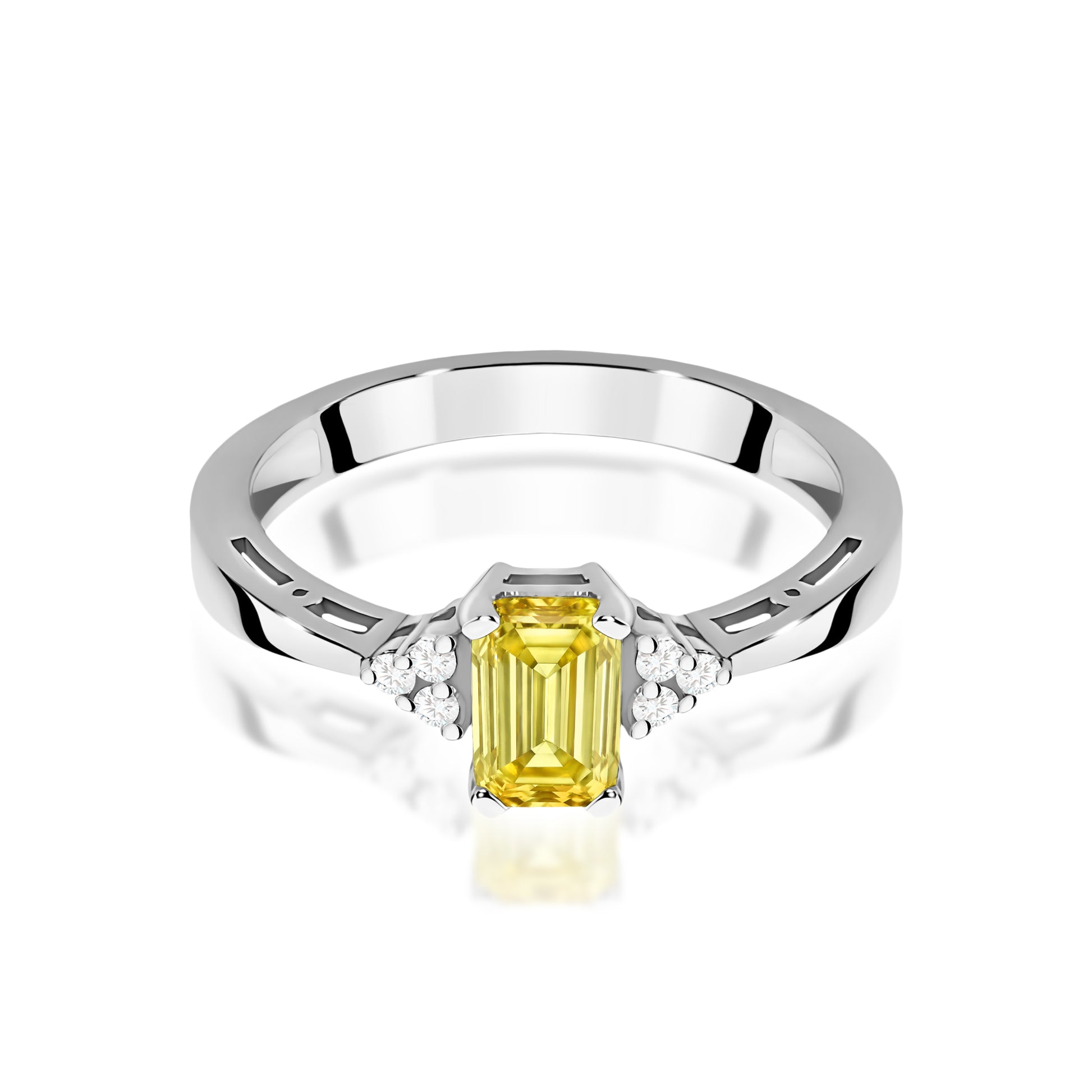 Inel Aur 9K cu Diamante de Laborator 0.53 ct