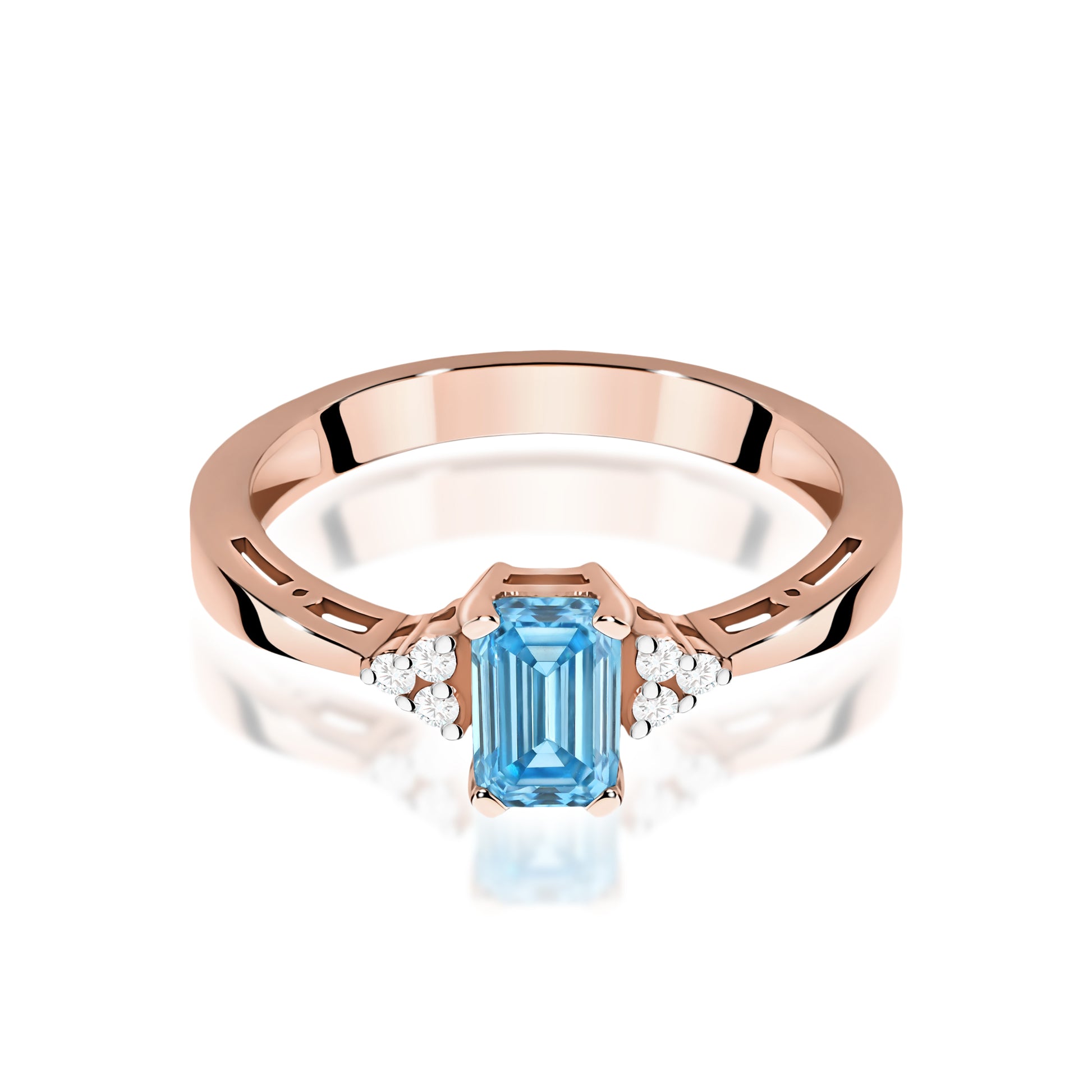 Inel Aur 14K cu Diamante de Laborator 0.53 ct