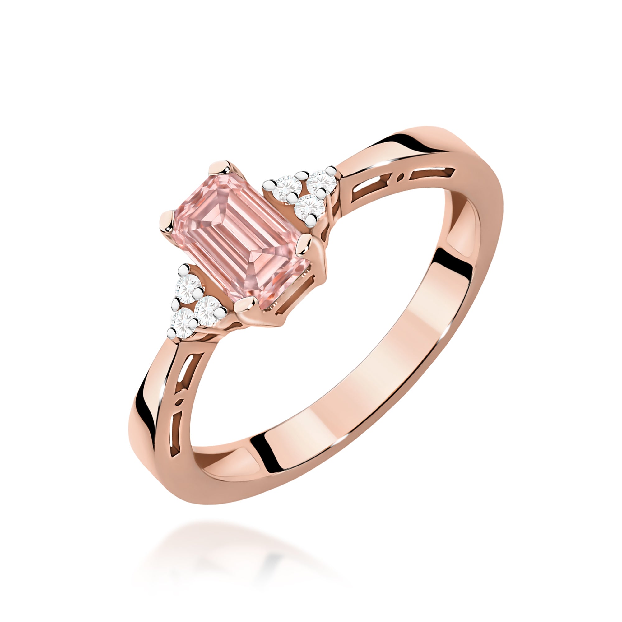Inel Aur 14K cu Diamante de Laborator 0.53 ct