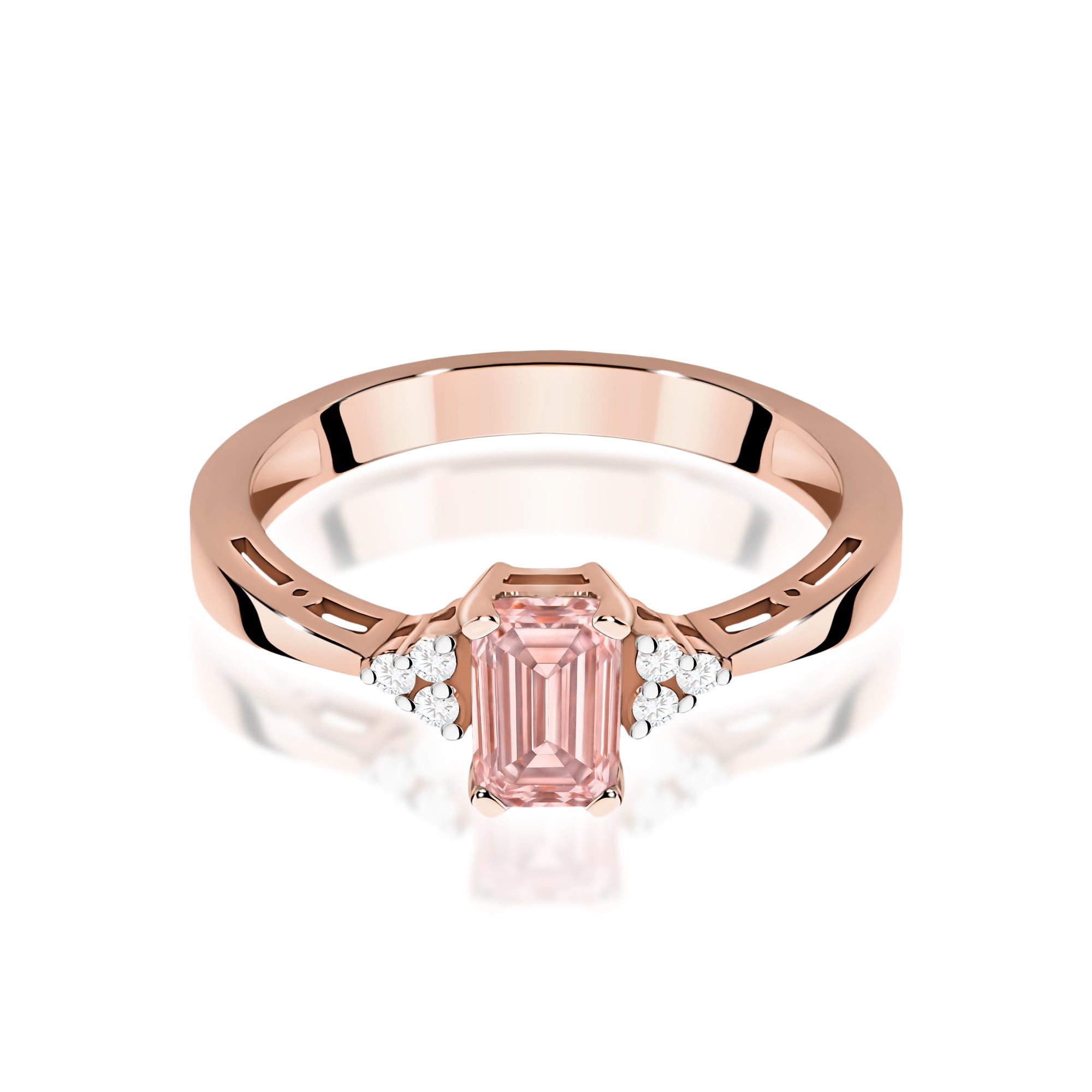 Inel Aur 14K cu Diamante de Laborator 0.53 ct