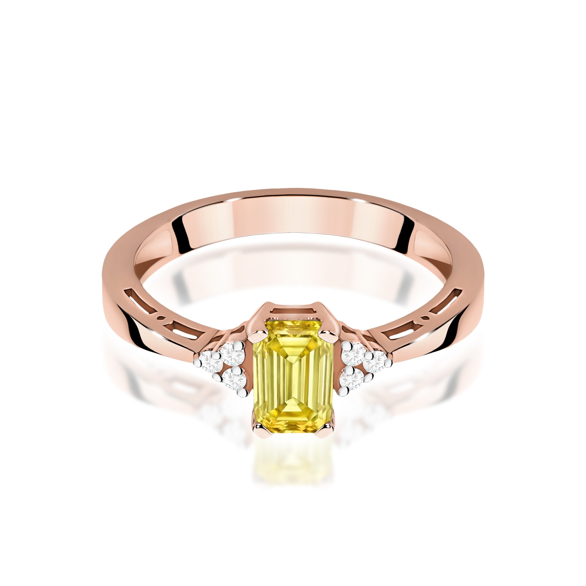 Inel Aur 14K cu Diamante de Laborator 0.53 ct