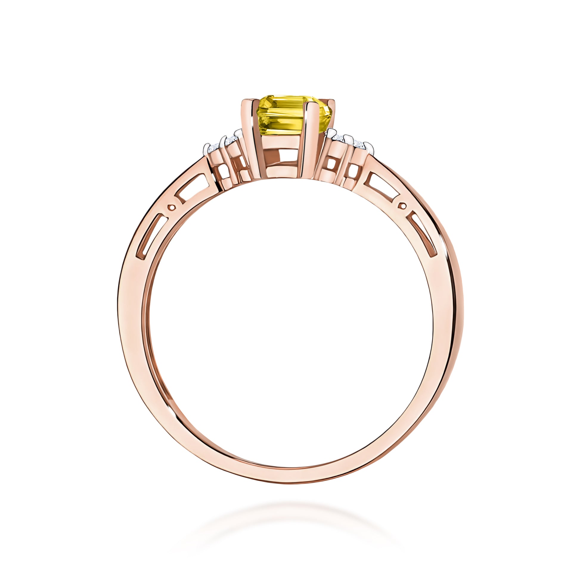 Inel Aur 14K cu Diamante de Laborator 0.53 ct