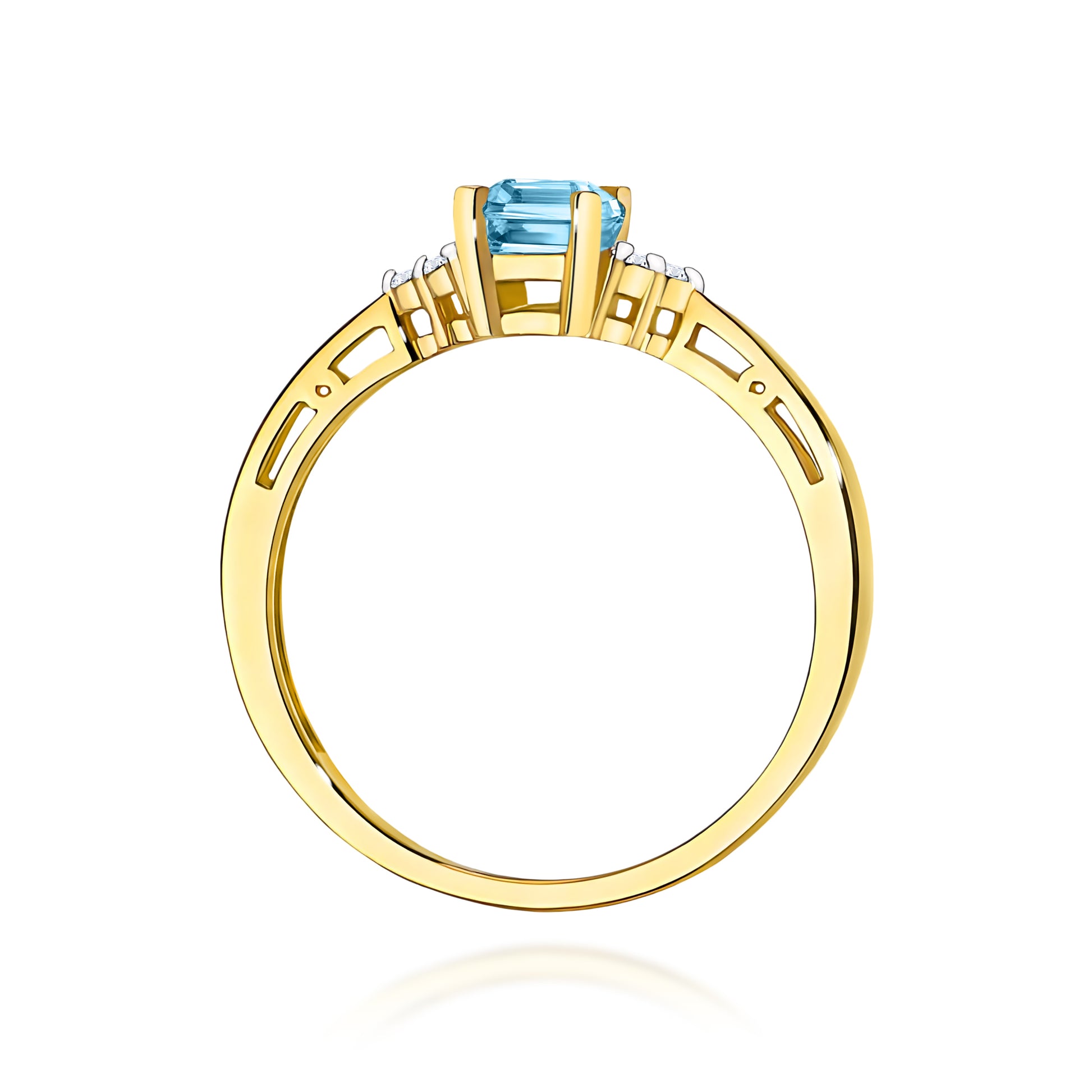 Inel Aur 14K cu Diamante de Laborator 0.53 ct