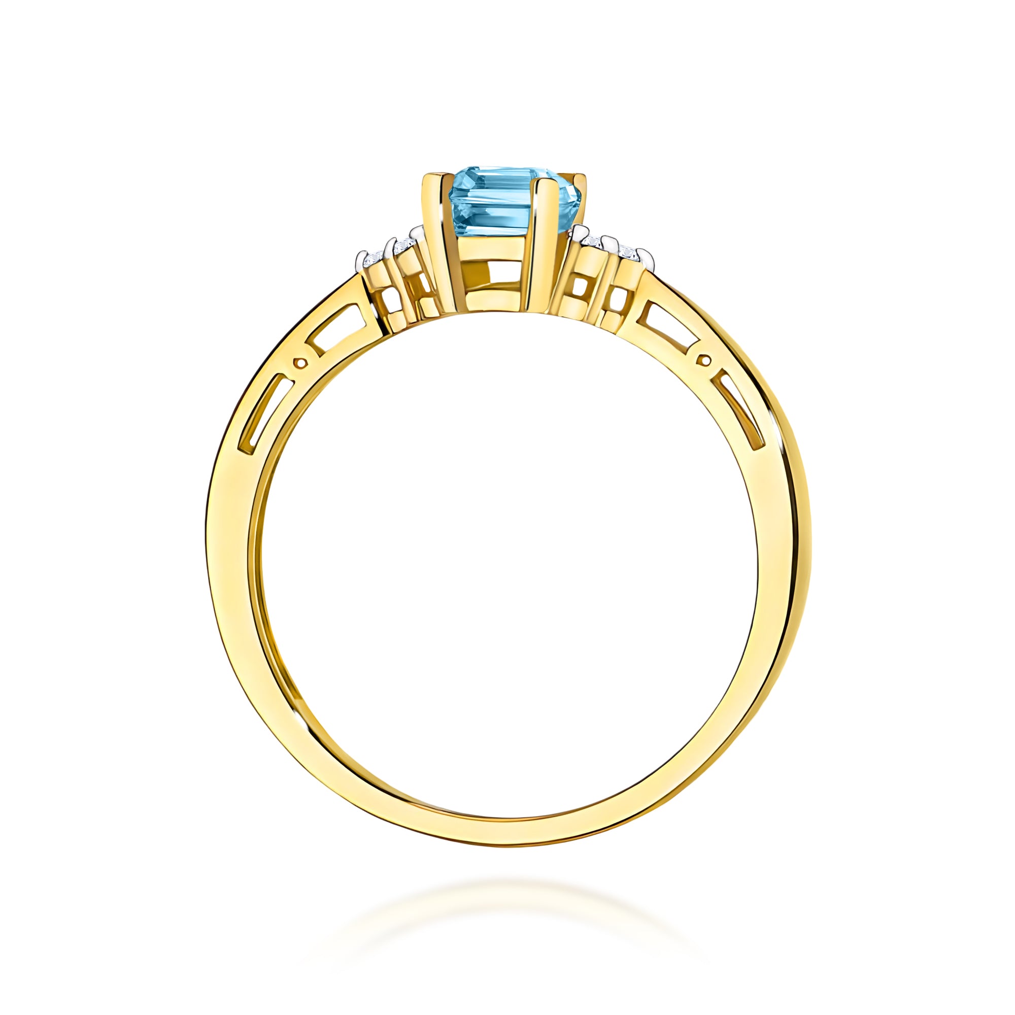 Inel Aur 14K cu Diamante de Laborator 0.53 ct