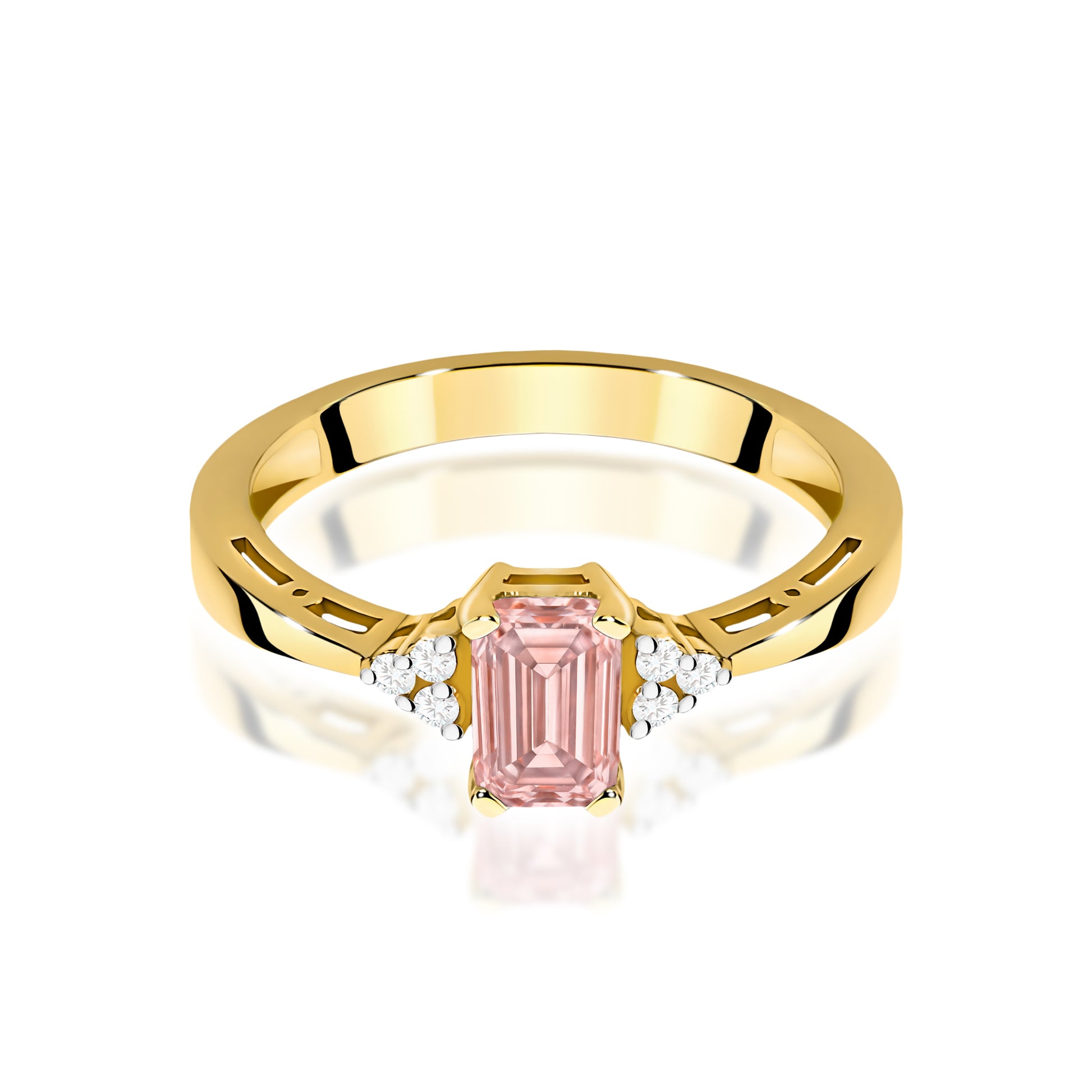 Inel Aur 14K cu Diamante de Laborator 0.53 ct
