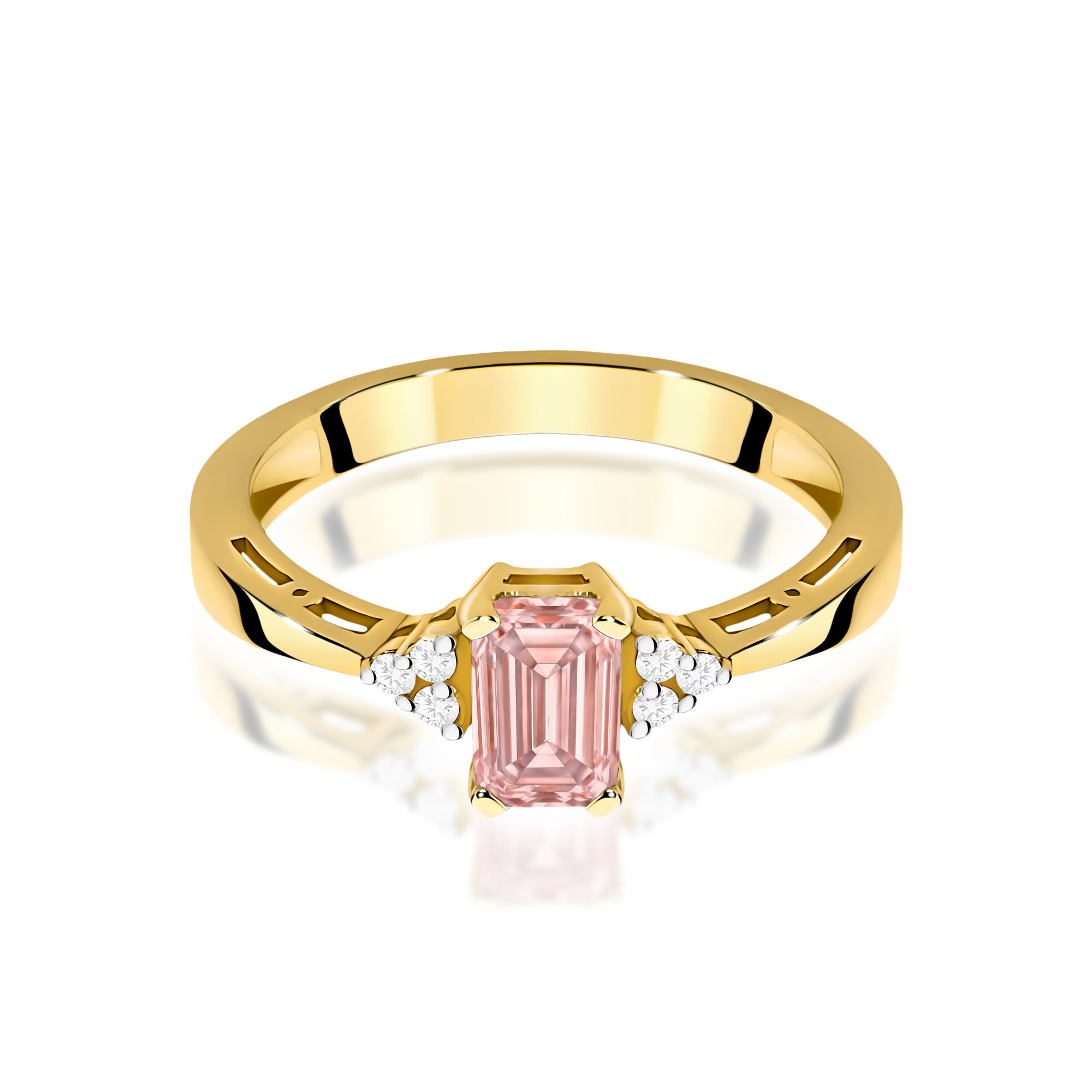 Inel Aur 9K cu Diamante de Laborator 0.53 ct