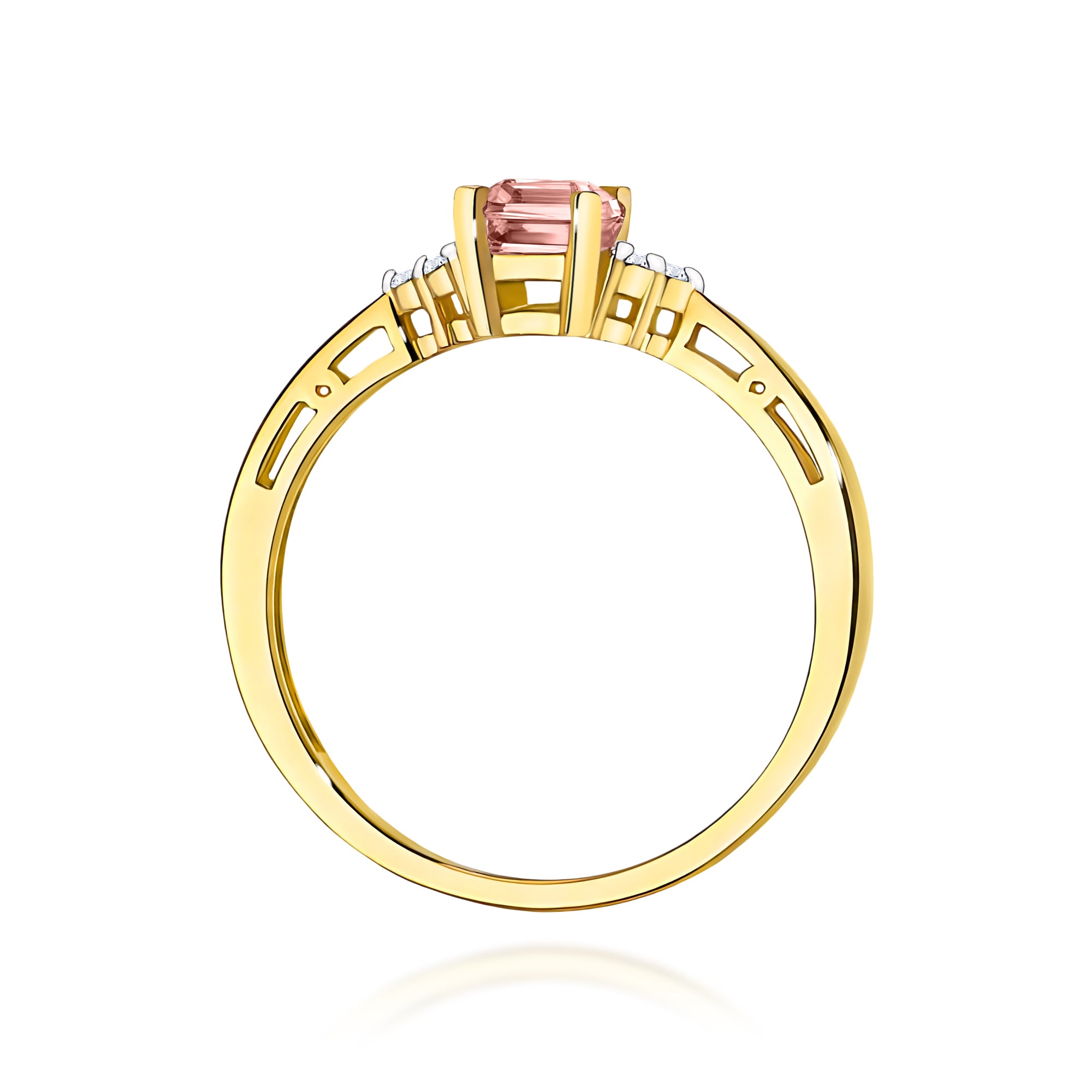 Inel Aur 9K cu Diamante de Laborator 0.53 ct