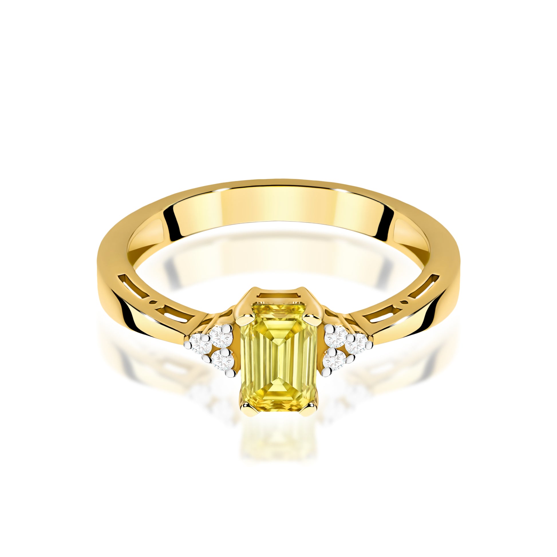 Inel Aur 9K cu Diamante de Laborator 0.53 ct