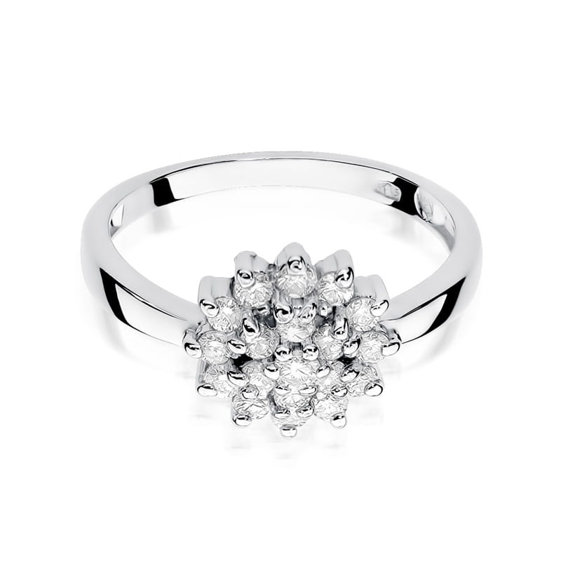 Inel Aur 9K cu Diamante Naturale 0.40 ct