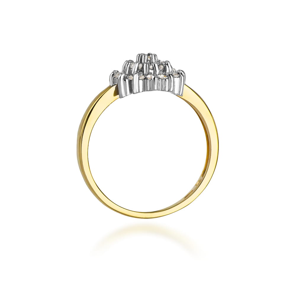 Inel Aur 9K cu Diamante Naturale 0.40 ct