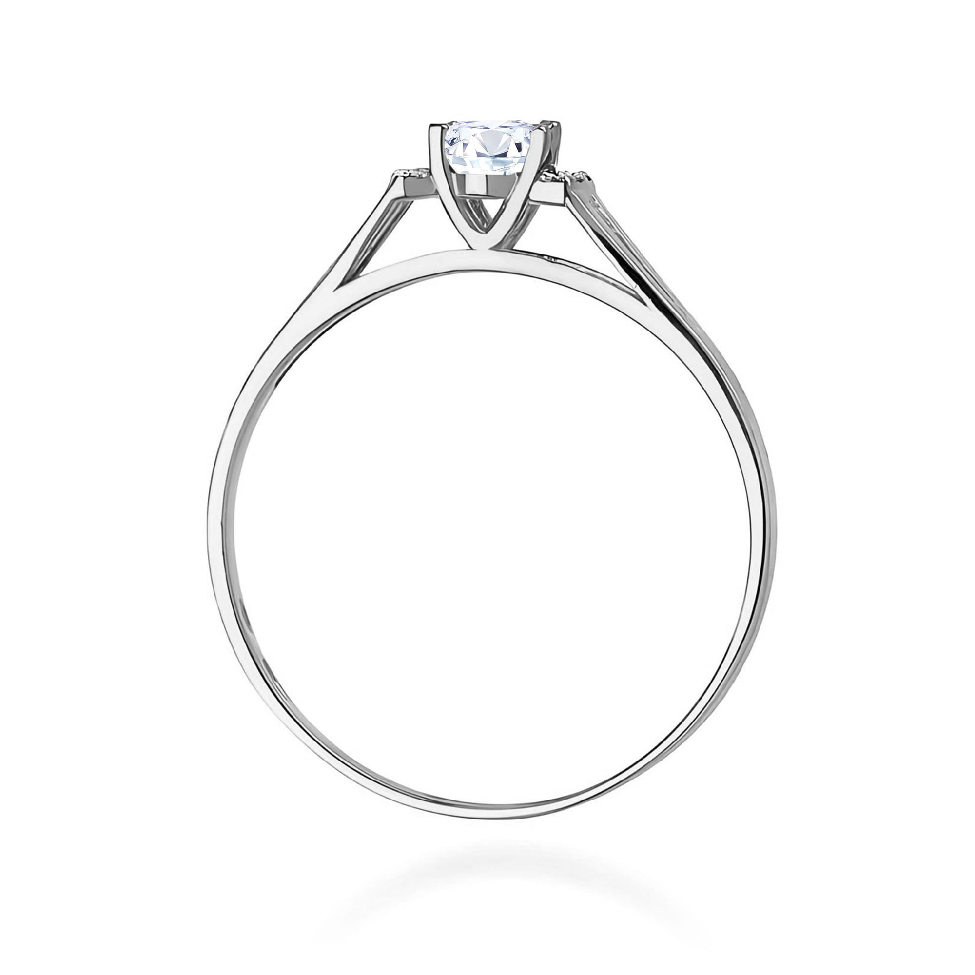Inel Aur 14K Diamant Cultivat în Laborator 0,40ct Oval W0005