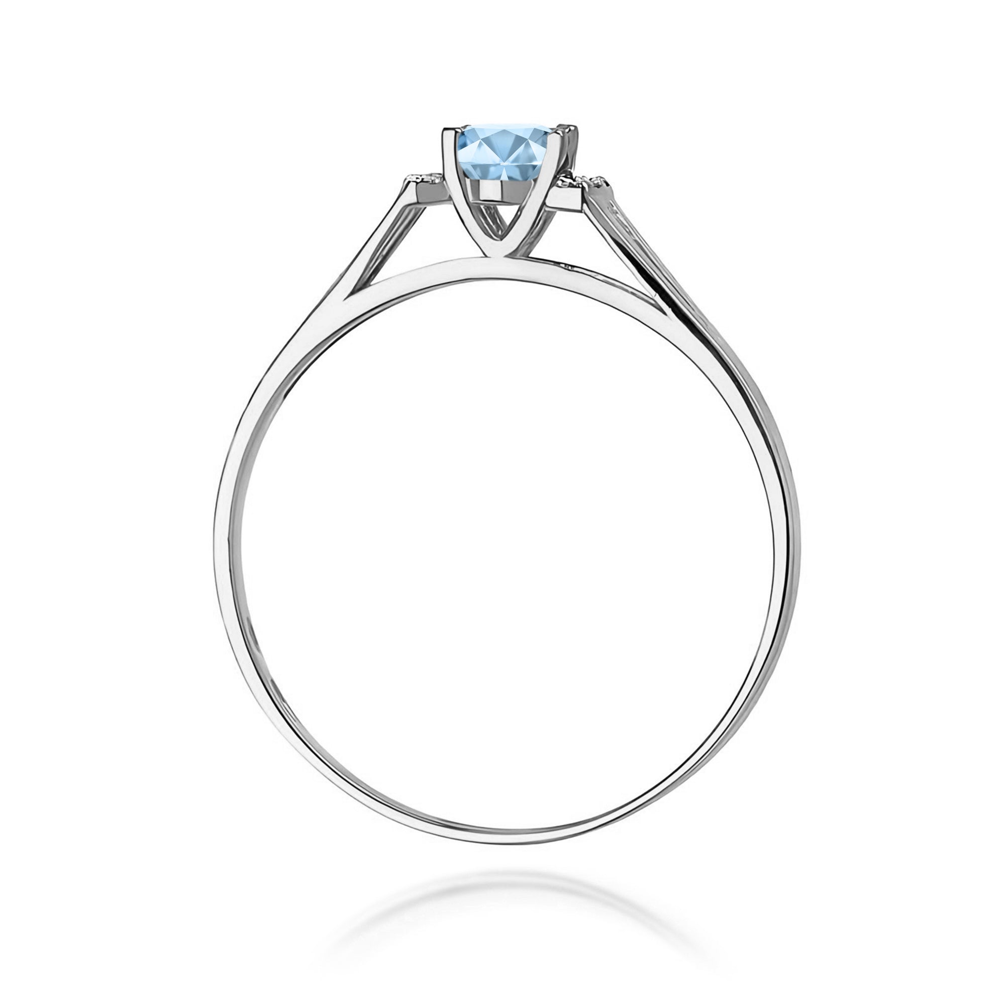 Inel Aur 9K cu Diamante de Laborator 0.55 ct