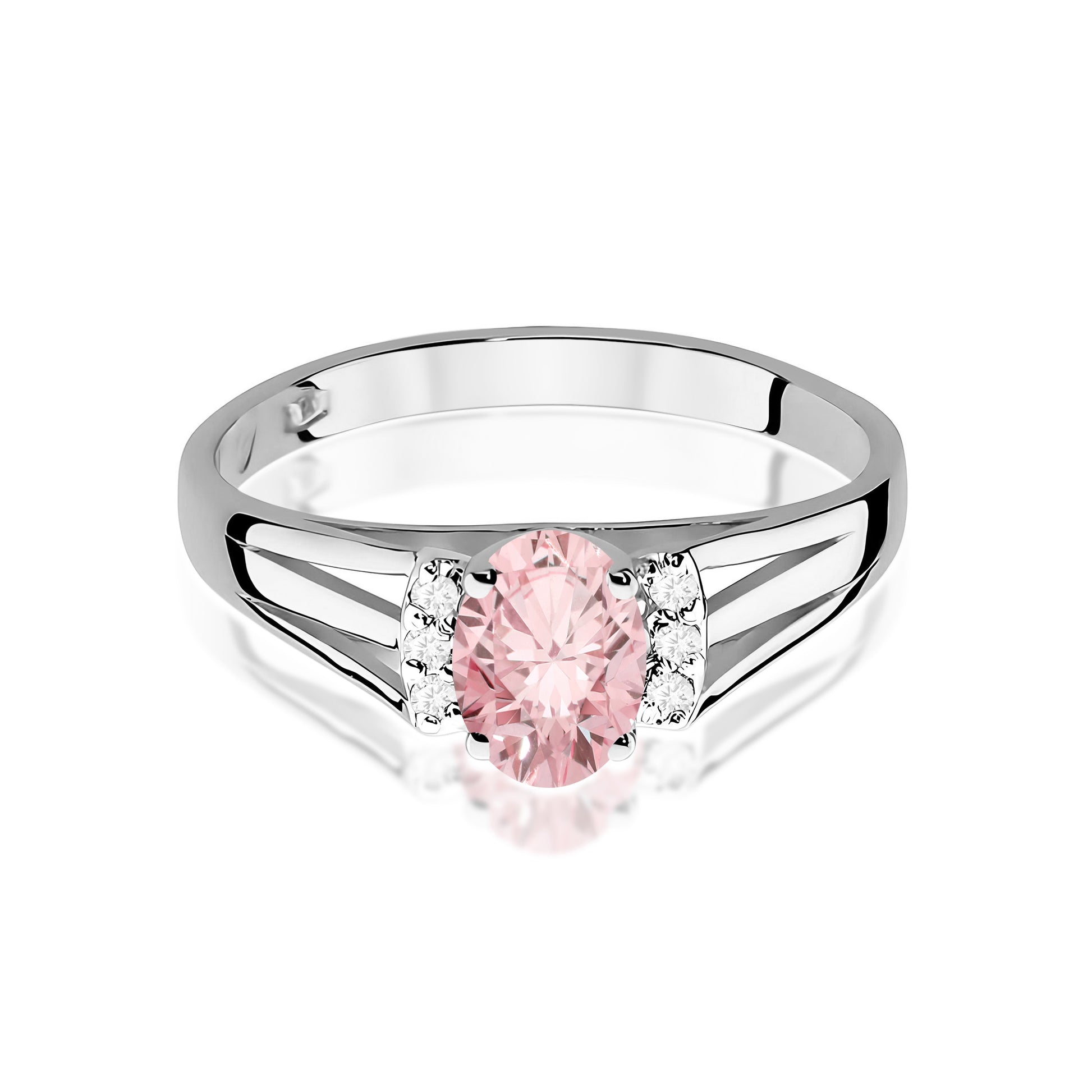 Inel Aur 9K cu Diamante de Laborator 0.55 ct