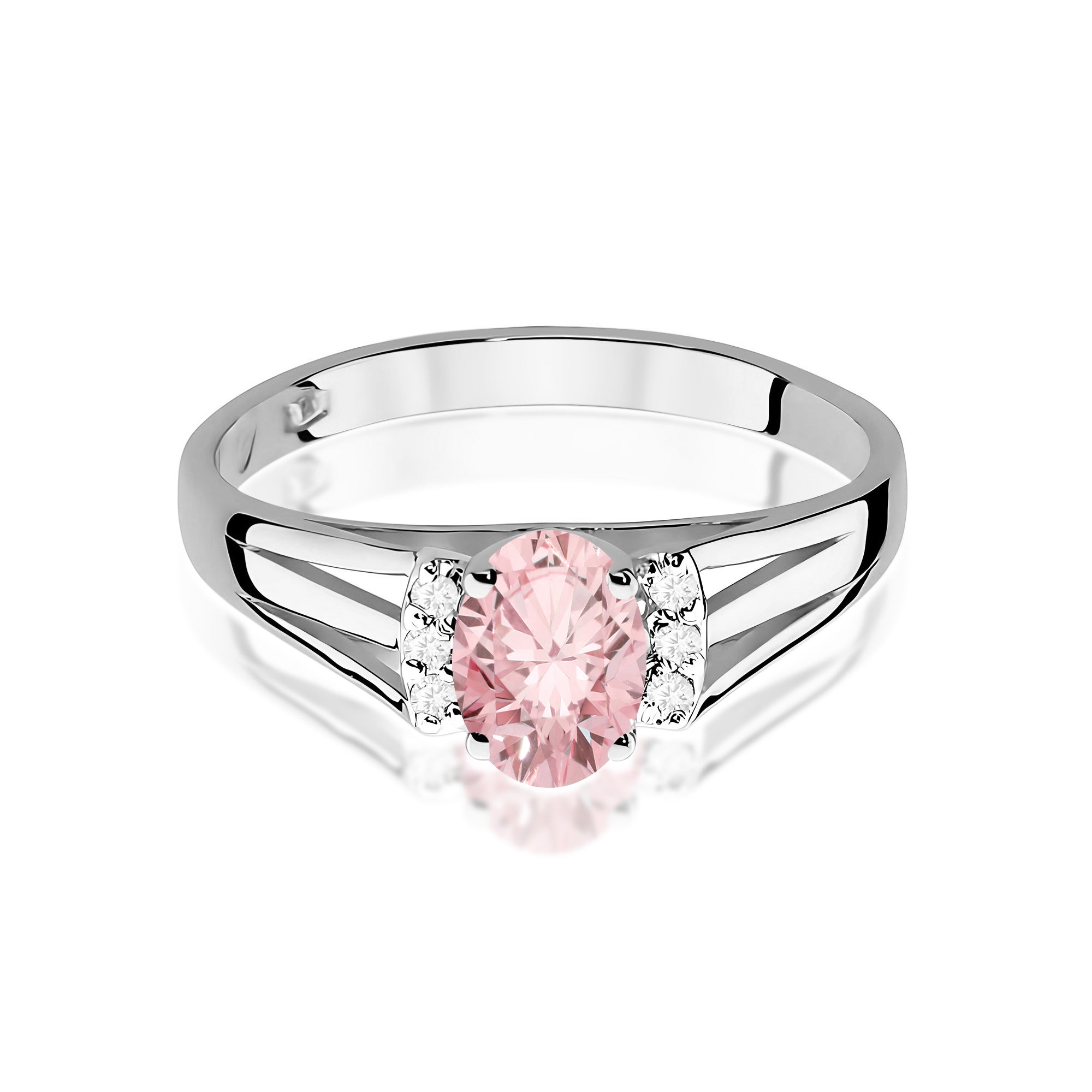 Inel Aur 9K cu Diamante de Laborator 0.55 ct