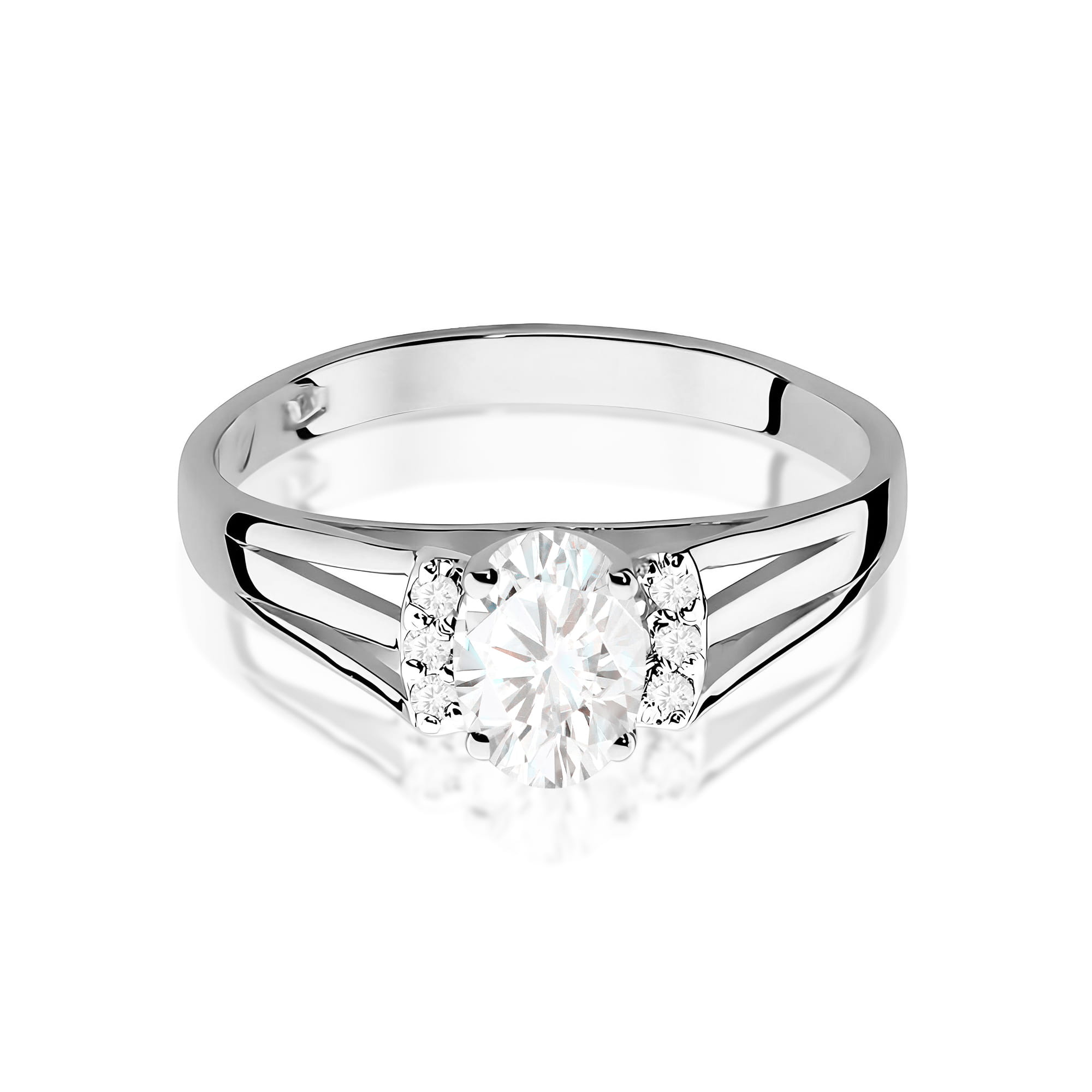 Inel Aur 9K cu Diamante de Laborator 0.45 ct
