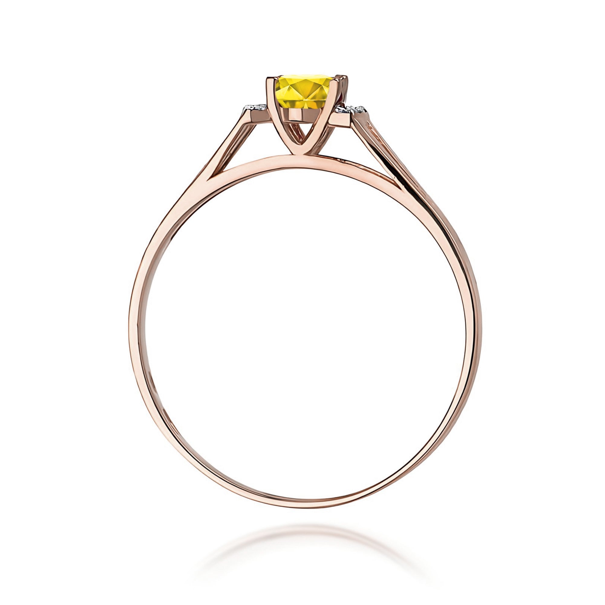 Inel Aur 14K cu Diamante de Laborator 0.55 ct