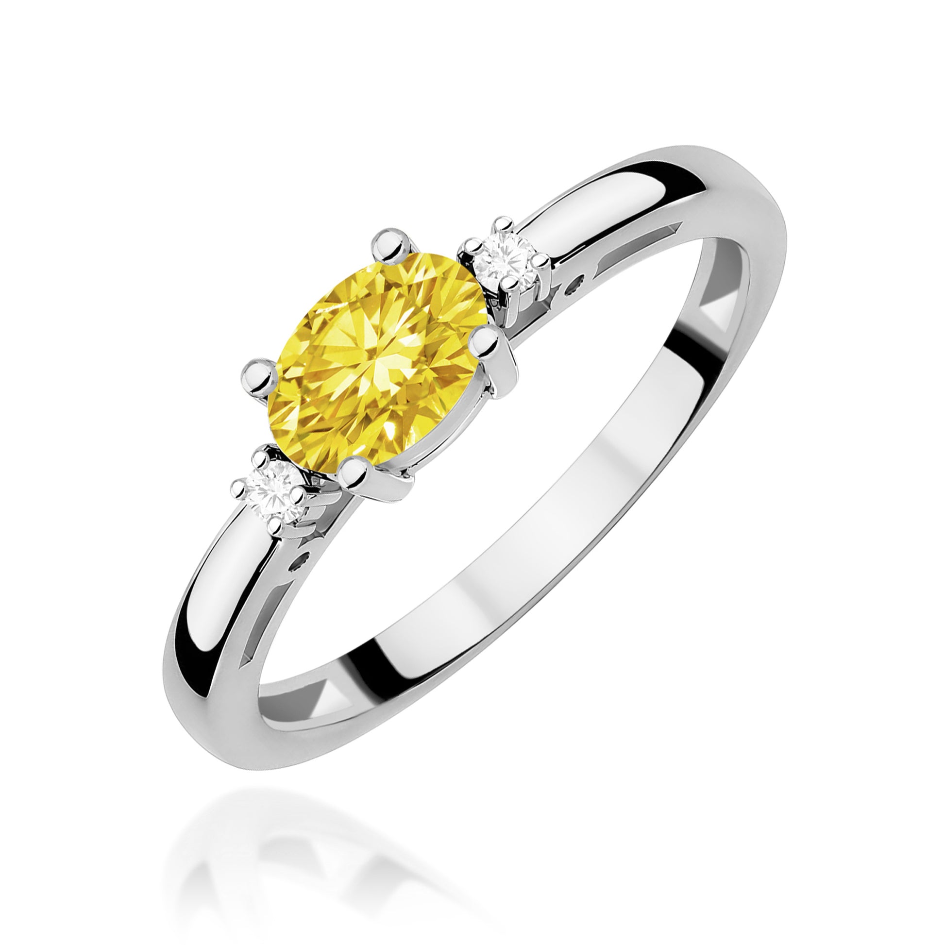 Inel Aur 14K cu Diamante de Laborator 0.53 ct