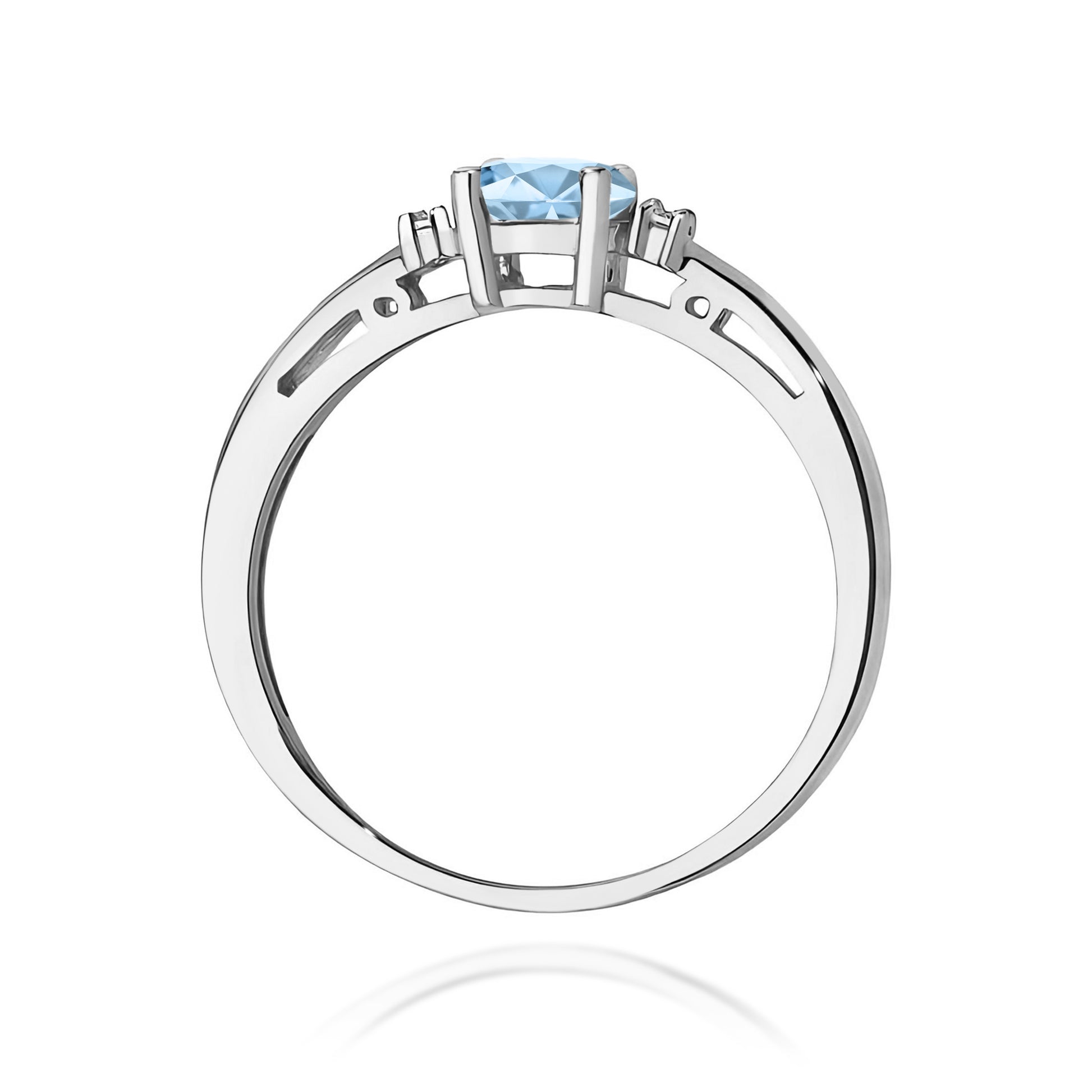Inel Aur 9K cu Diamante de Laborator 0.53 ct