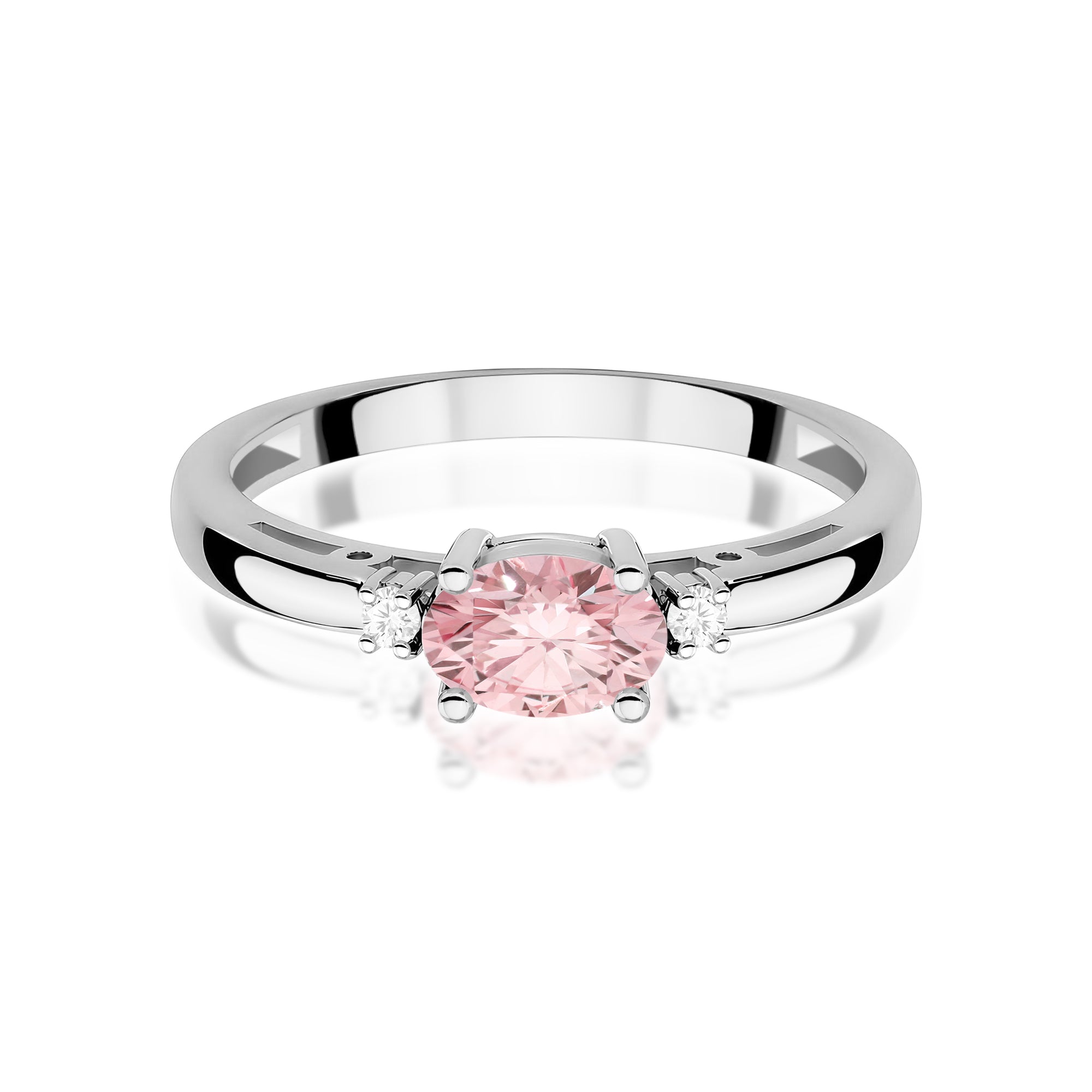 Inel Aur 9K cu Diamante de Laborator 0.53 ct
